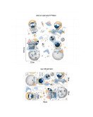 Buy Self Adhesive Removable Kids Room Cartoon Space Wall Sticker Supplier