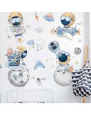 Buy Self Adhesive Removable Kids Room Cartoon Space Wall Sticker Supplier