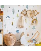 New Design Kids Room Cute Jungle 3D Wall Stickers Home Decor Self-Adhesive