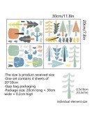 New Design Kids Room Cute Jungle 3D Wall Stickers Home Decor Self-Adhesive