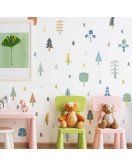 New Design Kids Room Cute Jungle 3D Wall Stickers Home Decor Self-Adhesive