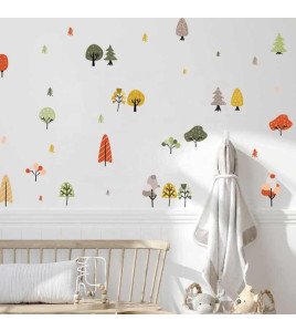 Home Decoration Self Adhesive Cute Tree Boho Design Baby Room Wall Stickers