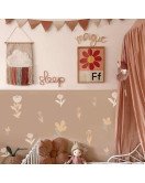 Creative Cartoon Flowers Wall Stickers Die Cut Water Proof Wall Stickers For Home Decor Living Room Kids Room