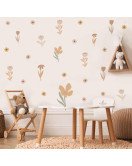 Creative Cartoon Flowers Wall Stickers Die Cut Water Proof Wall Stickers For Home Decor Living Room Kids Room