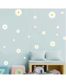 Living Room Decoration Self Adhesive 3d Boho Design White Wall Stickers Flowers
