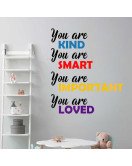 Baby Room Wall Decoration Cartoon Vinyl Quote Inspirational Saying Stickers