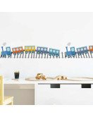 Self Adhesive Peel And Stick Cartoon Cars Sticker Wall Room Kids