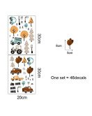 Removable Classroom Decoration Cartoon Cars Kindergarten Wall Stickers