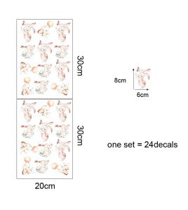 School Classroom Decoration Cartoon Rabbit Children Wall Stickers - Model Sf23036