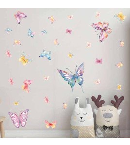 Home Decoration Self Adhesive Bedroom 3d Wall Sticker Butterfly