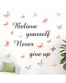 Kids Room Decoration Butterfly With Inspirational Wall Stickers With Words