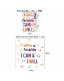 Classroom Decoration Colorful Inspirational Wall Stickers Decals Quotes