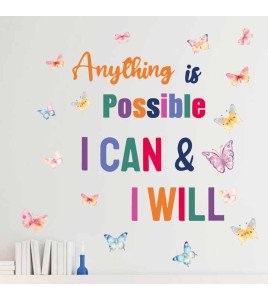 Classroom Decoration Colorful Inspirational Wall Stickers Decals Quotes