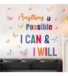 Classroom Decoration Colorful Inspirational Wall Stickers Decals Quotes