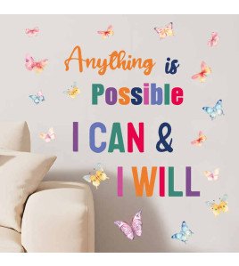 Classroom Decoration Colorful Inspirational Wall Stickers Decals Quotes