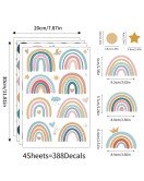 Nursery Decoration Boho Star Dat Rainbow Wall Stickers - Model Sf23069