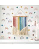 Nursery Decoration Boho Star Dat Rainbow Wall Stickers - Model Sf23069