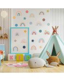 Nursery Decoration Boho Star Dat Rainbow Wall Stickers - Model Sf23069