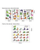 Kids' Room Decoration Cartoon Fruit English Alphabet Wall Sticker Nursery School Wall Mural - Model Sf23075
