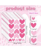 Kids' Room Decoration Self-adhesive 3d Pink Heart Wall Mounted Stickers - Model Sf23086