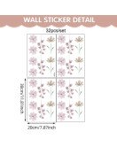 Living Room Boho Design 3d Flower Wall Stickers For Nursery - Model Sf23093