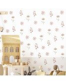 Living Room Boho Design 3d Flower Wall Stickers For Nursery - Model Sf23093