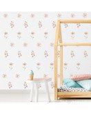 Living Room Boho Design 3d Flower Wall Stickers For Nursery - Model Sf23093