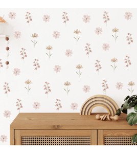 Living Room Boho Design 3d Flower Wall Stickers For Nursery - Model Sf23093