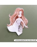 Baby Nursery Cartoon Mermaid Wrapping Sticker On The Wall - Model Sf23094