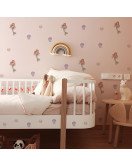 Baby Nursery Cartoon Mermaid Wrapping Sticker On The Wall - Model Sf23094
