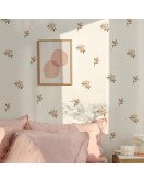 Girls Room Decoration Vinyl 3d Hoho Design Flower Puffy Wall Sticker - Model Sf23095