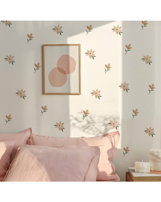 Girls Room Decoration Vinyl 3d Hoho Design Flower Puffy Wall Sticker - Model Sf23095