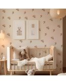Girls Room Decoration Vinyl 3d Hoho Design Flower Puffy Wall Sticker - Model Sf23095