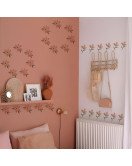 Girls Room Decoration Vinyl 3d Hoho Design Flower Puffy Wall Sticker - Model Sf23095