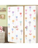 Home Decoration Self-adhesive Removable Cute 3d Boho Design Wall Flower Stickers - Model Sf23096