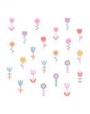 Home Decoration Self-adhesive Removable Cute 3d Boho Design Wall Flower Stickers - Model Sf23096
