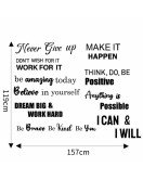 Home Wall Decoration Self Adhesive Inspirational Stickers With Positive Quotes