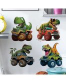 Self Adhesive Bedroom Decoration 3D Cartoon Dinosaur Sticker Tiles For Wall Kids