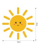 3d Cartoon Sun Baby Nursery Wall Stickers Picture - Model Sf3305