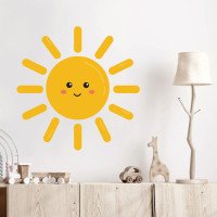3D Cartoon Sun Baby Nursery Wall Stickers