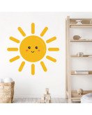 3d Cartoon Sun Baby Nursery Wall Stickers Picture - Model Sf3305