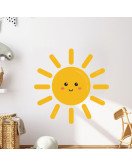 3d Cartoon Sun Baby Nursery Wall Stickers Picture - Model Sf3305