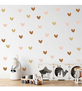 Home Decoration Self Adhesive 3d Vinyl Heart Decal Wall