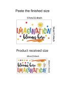 Kids Room Decoration Cartoon Sun Inspirational Quote Printed Wall Sticker