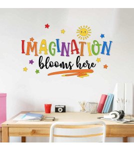 Kids Room Decoration Cartoon Sun Inspirational Quote Printed Wall Sticker