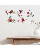 Living Room Bedroom Decoration Self Adhesive Romantic Birds Wall Stickers