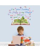 Self-adhesive Reading Book Quote School Wall Sticker Decoration - Model Sf36112