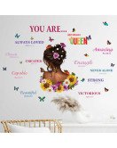 3d Butterfly Flower Girls Room Decoration Inspirational Stickers On The Wall