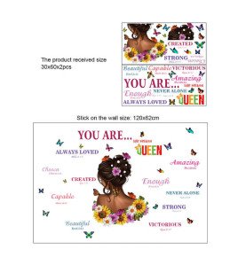 3d Butterfly Flower Girls Room Decoration Inspirational Stickers On The Wall