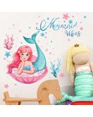 Home Decoration Waterproof Cartoon Mermaid Bathroom Wall Stickers Home Decoration Waterproof Cartoon Mermaid Bathroom Wall Stickers